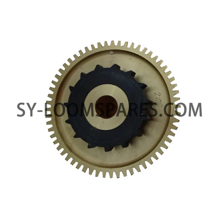 Globoid Worm Wheel 2:60 Izmanto Sulzer šāviņa stellēm Preces numurs: 911110251/ 912510112